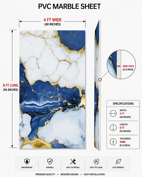 4 FT × 8 FT Wood Grain PVC Wall Panel – DY2443