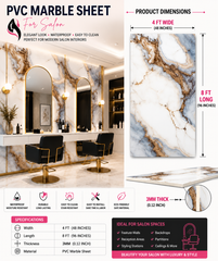 4 × 8 FT Waterproof Wood Grain UV Marble Sheet Wall Panel for Home Decoration - DY2444
