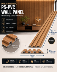 6 × 114.17 inches PS-PVC Wall Panel – PS12203