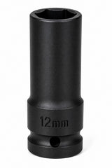 12mm 1/2" Drive Deep Impact Socket – 6-Point CR-MO Steel
