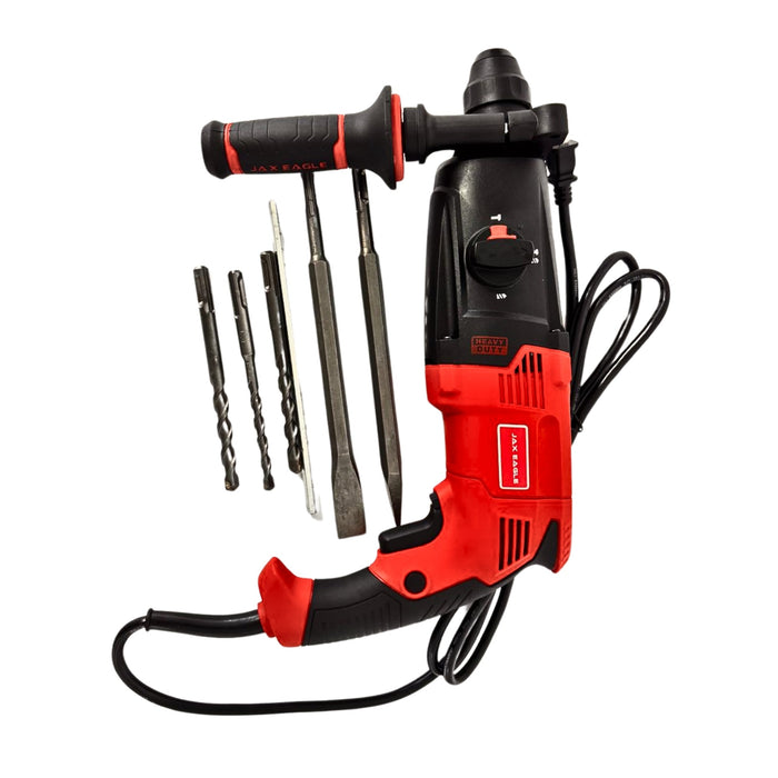 Rotary Hammer - RH2603PLUS Heavy - Duty SDS - Plus Hammer Drill for Concrete, Masonry & Demolition - Jax Eagle