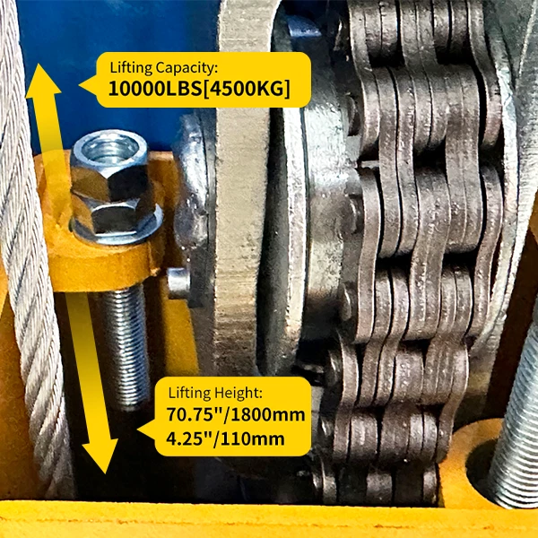 Two-Post Car Lift 4000kg 110V Auto Lift Heavy Duty Vehicle Hoist